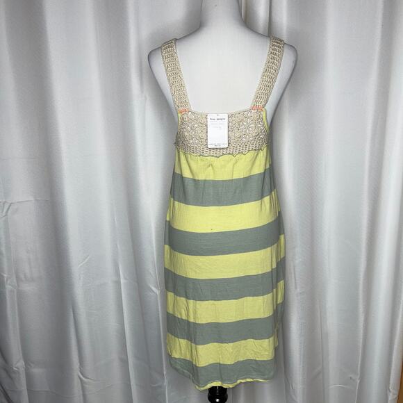 Free People Luca Crochet Stripe Knit Dress NWT!! Sz XS - Picture 5 of 8
